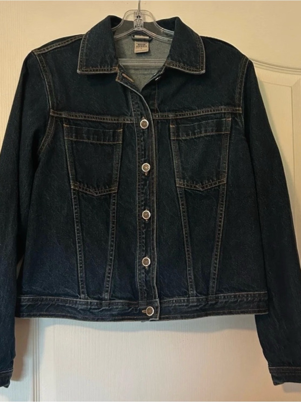 High Sierra Dark Blue Denim Jacket - Women's Button-Front Jean Coat
